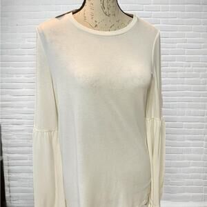 Calvin Klein Women’s Bell Sleeve Sweater Cream Size S NWT